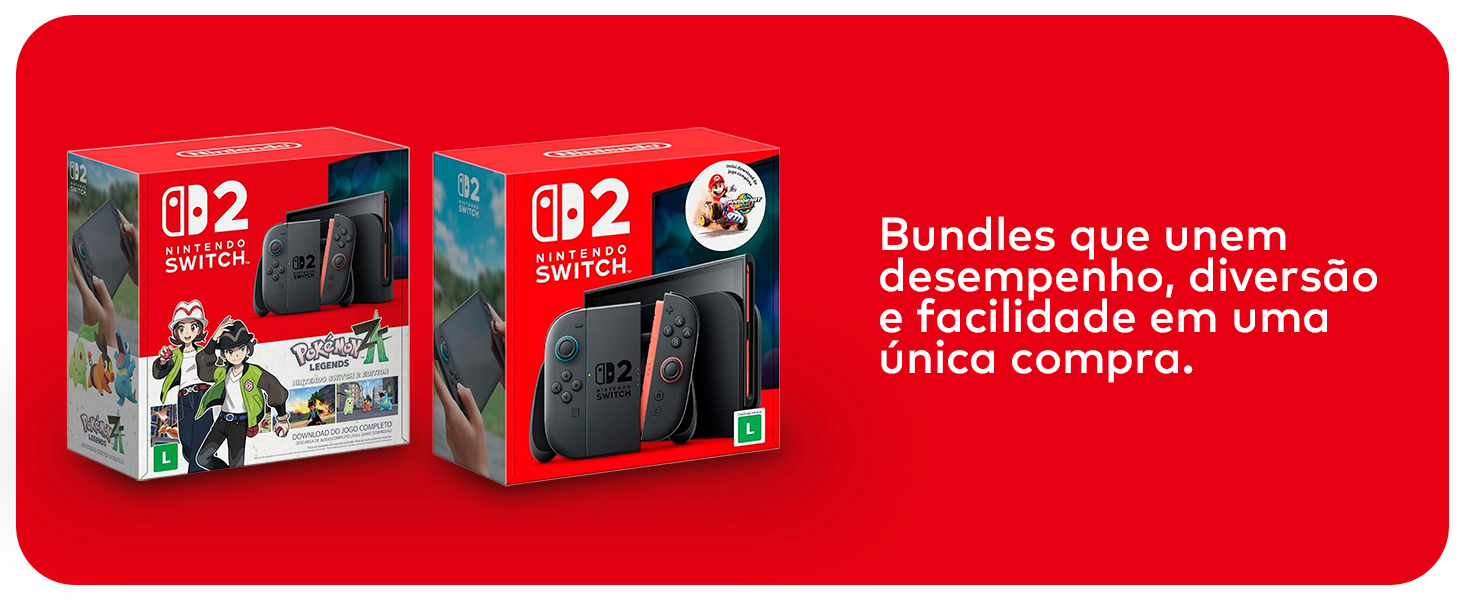 Nintendo Switch™ 2 + Mario Kart™ World, 2 Com Joy-Con, BBESKB63A